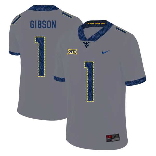 West Virginia Mountaineers 1 Shelton Gibson Gray College Football Jersey Dzhi,We sell and wholesale West Virginia Mountaineers 1 Shelton Gibson Gray College Football Jersey Dzhi on line form chian!
